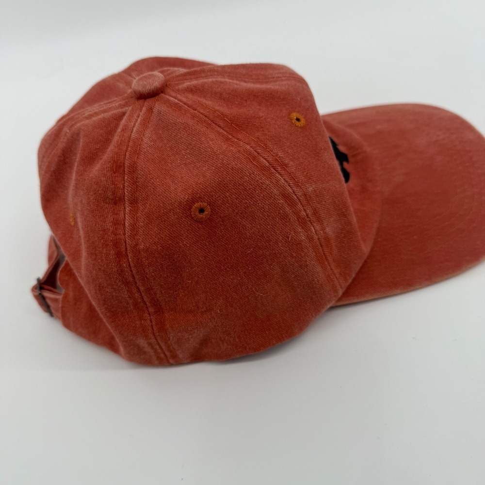 Orange Pumpkin Face Jack-o-Lantern Baseball‎ Cap Adjustable Strap Halloween Fall - Picture 4 of 8